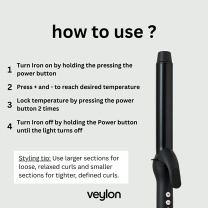 Long Barrel Curling Iron