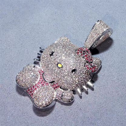 Hello Kitty Iced Out Necklace